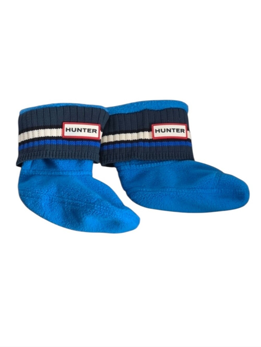 Hunter Kids Boot Socks Blue Fleece Boot Liners Size XS US 5–7